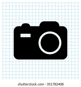 camera - black vector icon