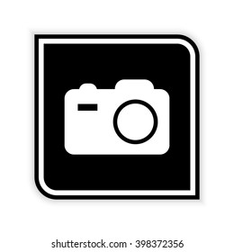 camera -  black vector icon