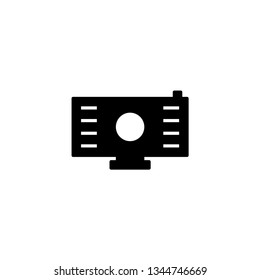 camera black and white icon