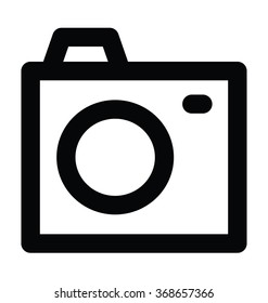 Camera Bold Line Vector Icon