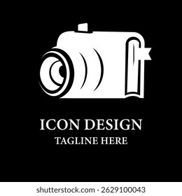 Camera Book Logo Template icon
