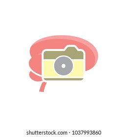 Camera Brain Logo Icon Design