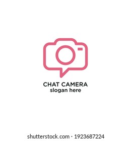 Camera bubble chat formedia multimedia internet photograpy photographer logo design