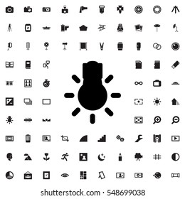 camera bulb icon illustration isolated vector sign symbol