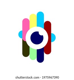 Camera Cam logo logos icon colorful fun design beauty simple 