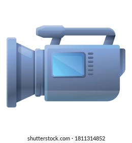 Camera camcorder icon. Cartoon of camera camcorder vector icon for web design isolated on white background