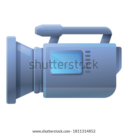 Camera camcorder icon. Cartoon of camera camcorder vector icon for web design isolated on white background