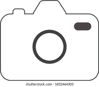 camera camera-Icon  icon symbol circle vector black white