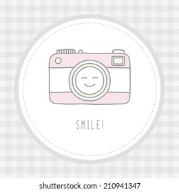 Camera card for decoration.