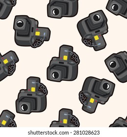 camera , cartoon seamless pattern background