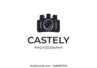 Camera Castle Logo Design Stock Vector (Royalty Free) 2184837945 ...