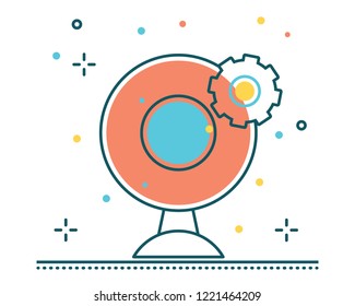 camera cctv line filled icon illustration vector,camera cctv illustration vector,camera cctv line filled website icon illustration vector