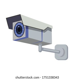 Camera cctv vector icon.Cartoon vector icon isolated on white background camera cctv.