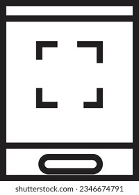 Camera Cell Phone Outline Icon