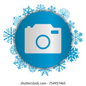 camera christmas icon