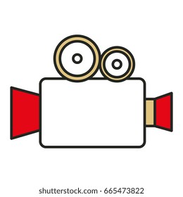 camera cinema isolated icon