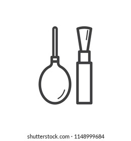 camera cleaner kit icon design template