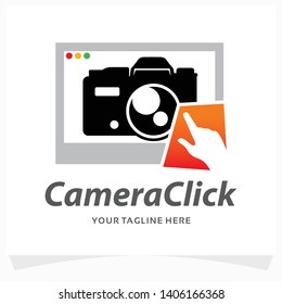 Camera Click Logo Design Template