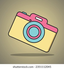 Camera Clipart Vector, Photographer Clipart, Camera Icon, Colorful Camera Vector,  Camera Vector, Photographer Icon, World Photography, World Photography Day, Photographer Clipart Logo, Photographer