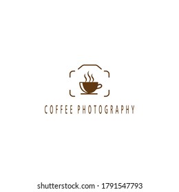 camera, coffee, logo illustration template design vector