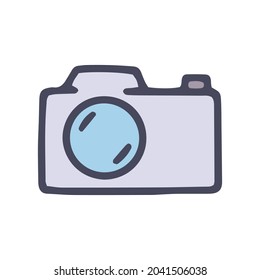 camera color vector doodle simple icon design