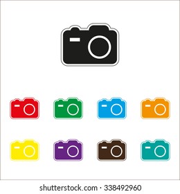 camera - color vector icon