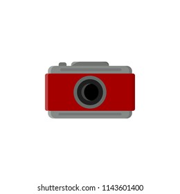 camera colored icon. Element of summer pleasure icon for mobile concept and web apps. Cartoon style camera colored icon can be used for web and mobile