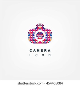 Camera colorful icon