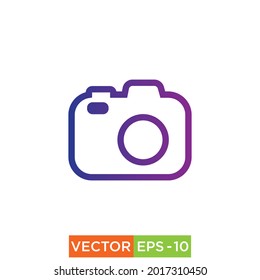 Camera colorful Icon design vector eps10