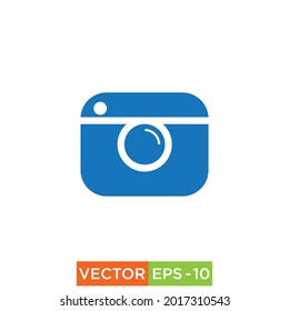 Camera colorful Icon design vector eps10