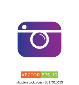 Camera colorful Icon design vector eps10