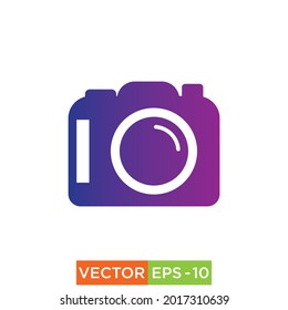 Camera colorful Icon design vector eps10