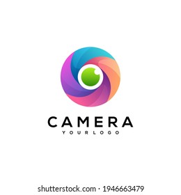 camera Colorful Logo Illustration Vector Design