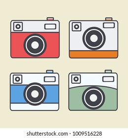 Camera colorful Set Minimal Style