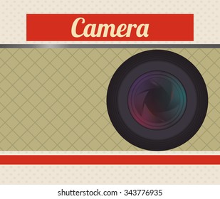 Camera concept and technology icons design, vector illustration 10 eps graphic.