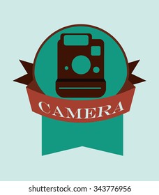 Camera concept and technology icons design, vector illustration 10 eps graphic.