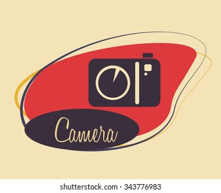 Camera concept and technology icons design, vector illustration 10 eps graphic.