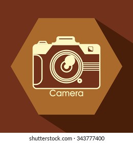 Camera concept and technology icons design, vector illustration 10 eps graphic.