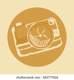 Camera concept and technology icons design, vector illustration 10 eps graphic.