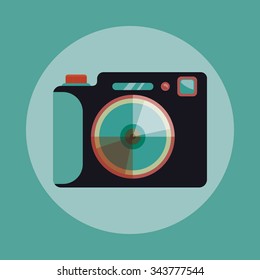 Camera concept and technology icons design, vector illustration 10 eps graphic.