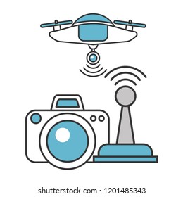 camera and control signal drone technology