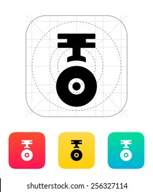 Camera for copter icon. Vector illustration.