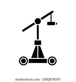 Camera crane icon Symbol mark in Outline style - Powered by Shutterstock - Get 15% off with code: PIKWIZARD15