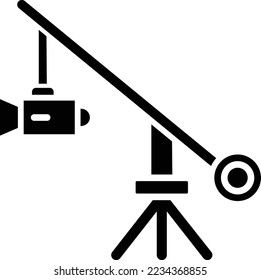 Camera Crane Vector Icon which is suitable for commercial work and easily modify or edit it
