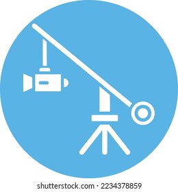 Camera Crane Vector Icon which is suitable for commercial work and easily modify or edit it
