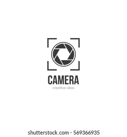 Camera Creative Concept Logo Design Template