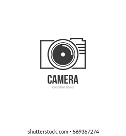 Camera Creative Concept Logo Design Template Stock Vector (Royalty Free ...