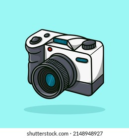 Camera Cute Cartoon Vector Illustration