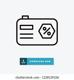 Camera cyber monday vector icon