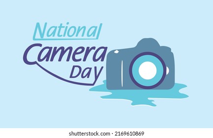 Camera Day, June 29, Vector background Eps 10